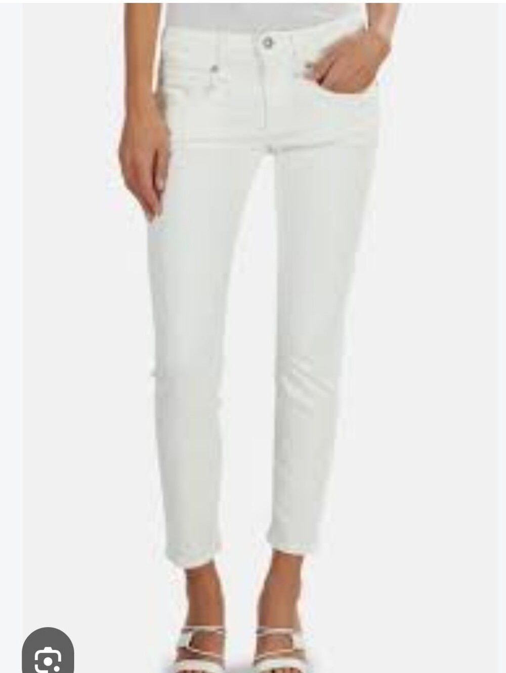 R13 Women's Boy Skinny Jeans in White